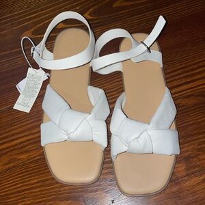 Faux-Leather Knotted Sandals for Girls